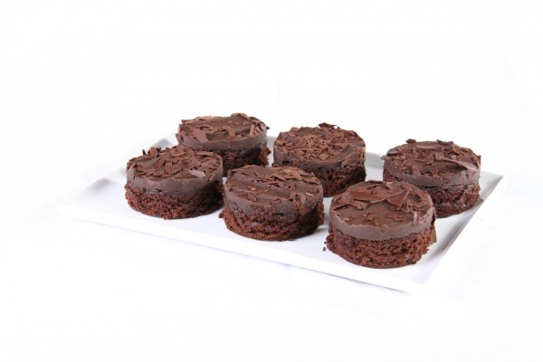 Mini Chocolate Mud Cakes Round