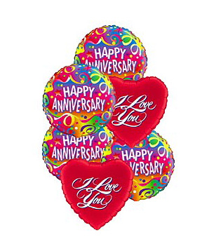 Anniversary Love Balloon Mix