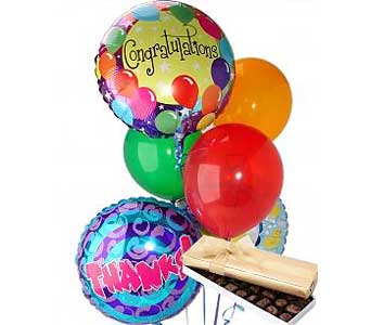 Balloons & Chocolate-6 MixedChoose Occasion