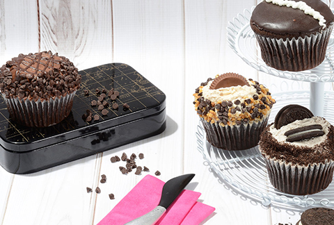 CRUMBS Signature Chocolate Lovers Cupcakes - 4-Pack
