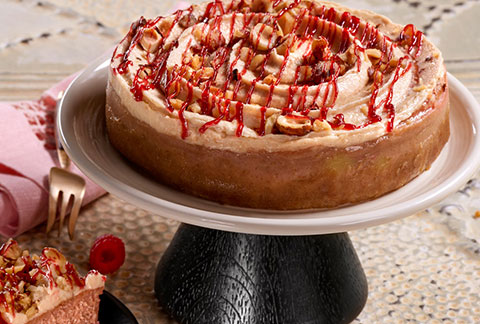 Raspberry Hazelnut Cheesecake